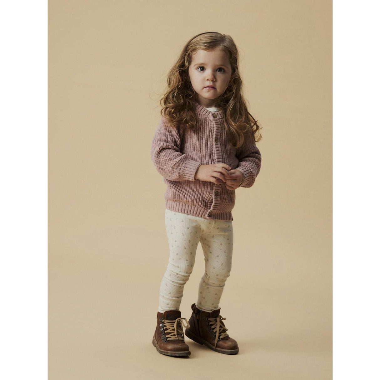 Lil'Atelier Misty Rose Nmnemlen Lin Ls Strikk Card Lil Noos