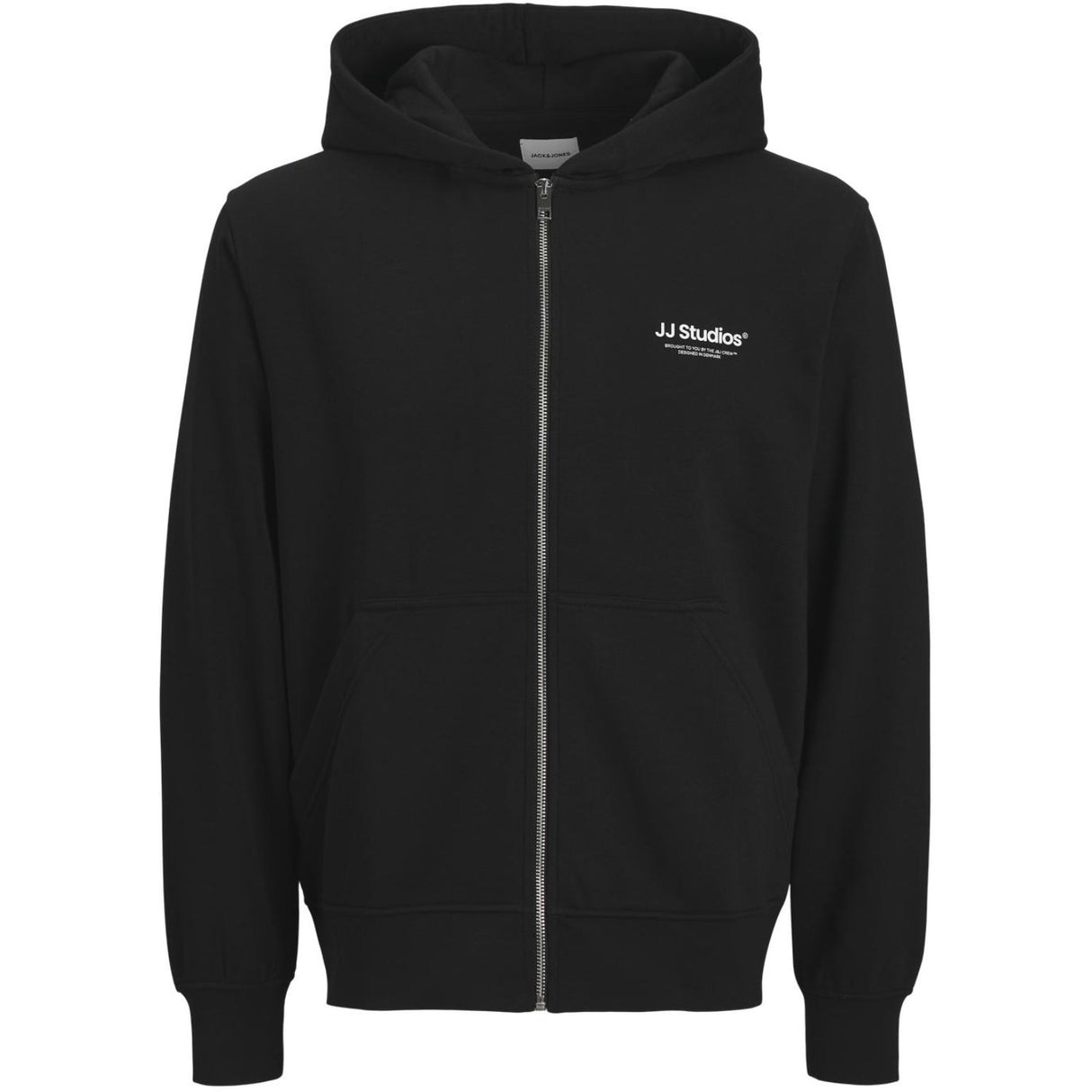 Jack & Jones Junior Black Jjesoho Sweat Zip Hette Noos Jnr