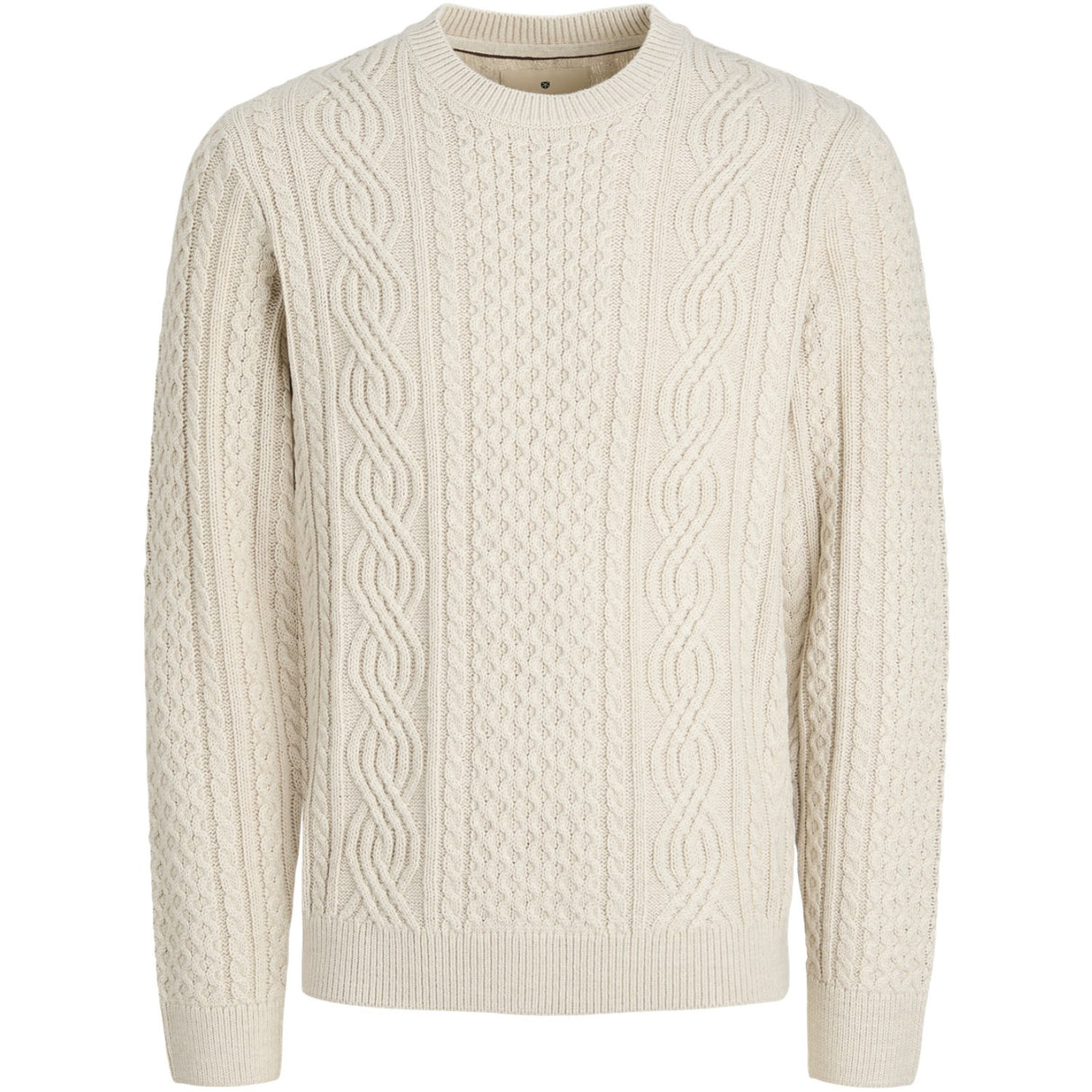 Jack & Jones Junior Silver Lining Melange Jprblusean Strikk Cable Crew Neck Jnr