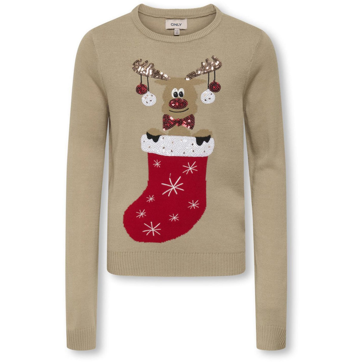 kids ONLY Humus Christmas Sock Kogxmas Shine Ls Oneck Box Knt