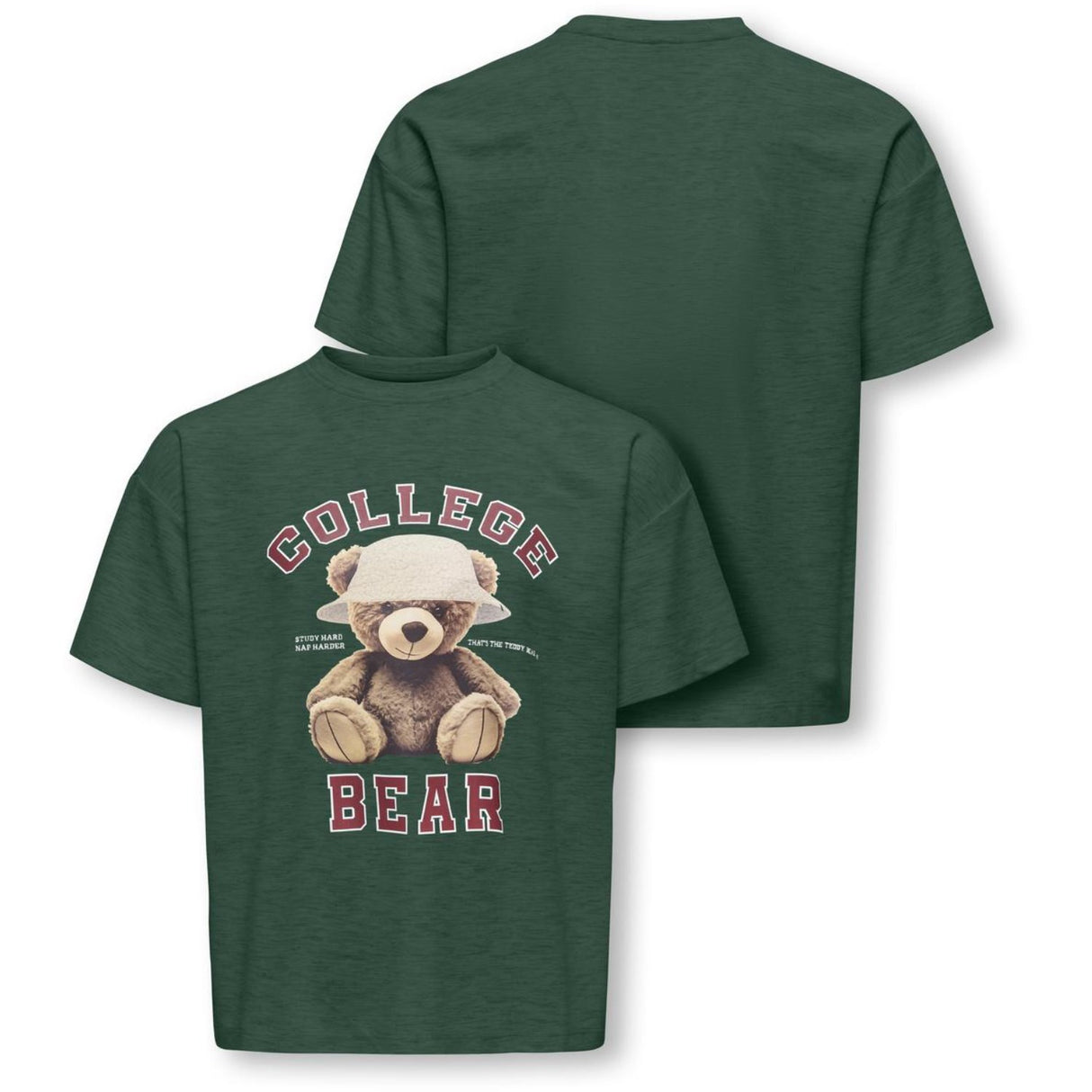 kids ONLY Pineneedle Collage/Hat Nomad Kogbillie Ss Loose Teddybjørn Topp Jrs Noos