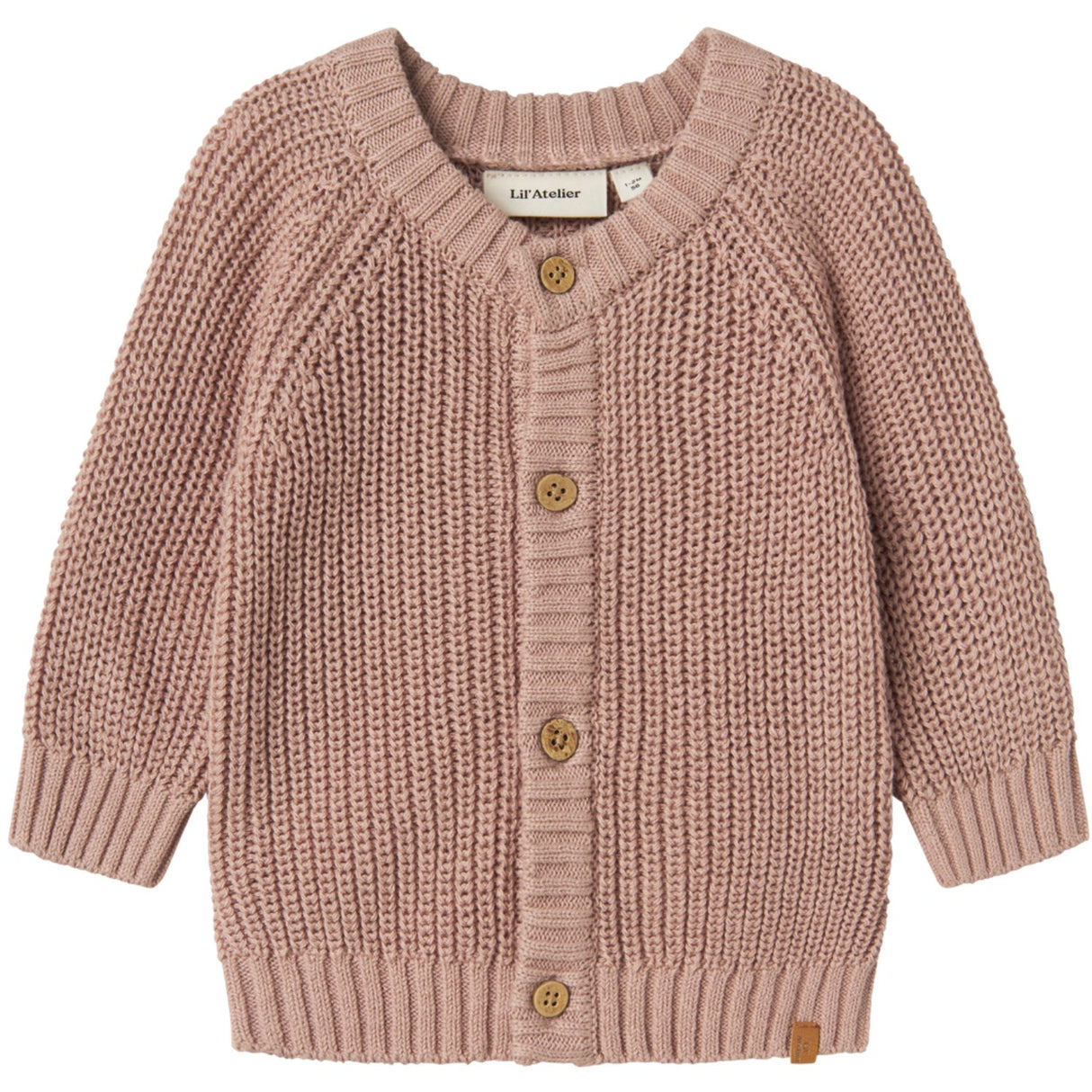 Lil'Atelier Misty Rose Nbnemlen Ls Strikk Card Lil Noos