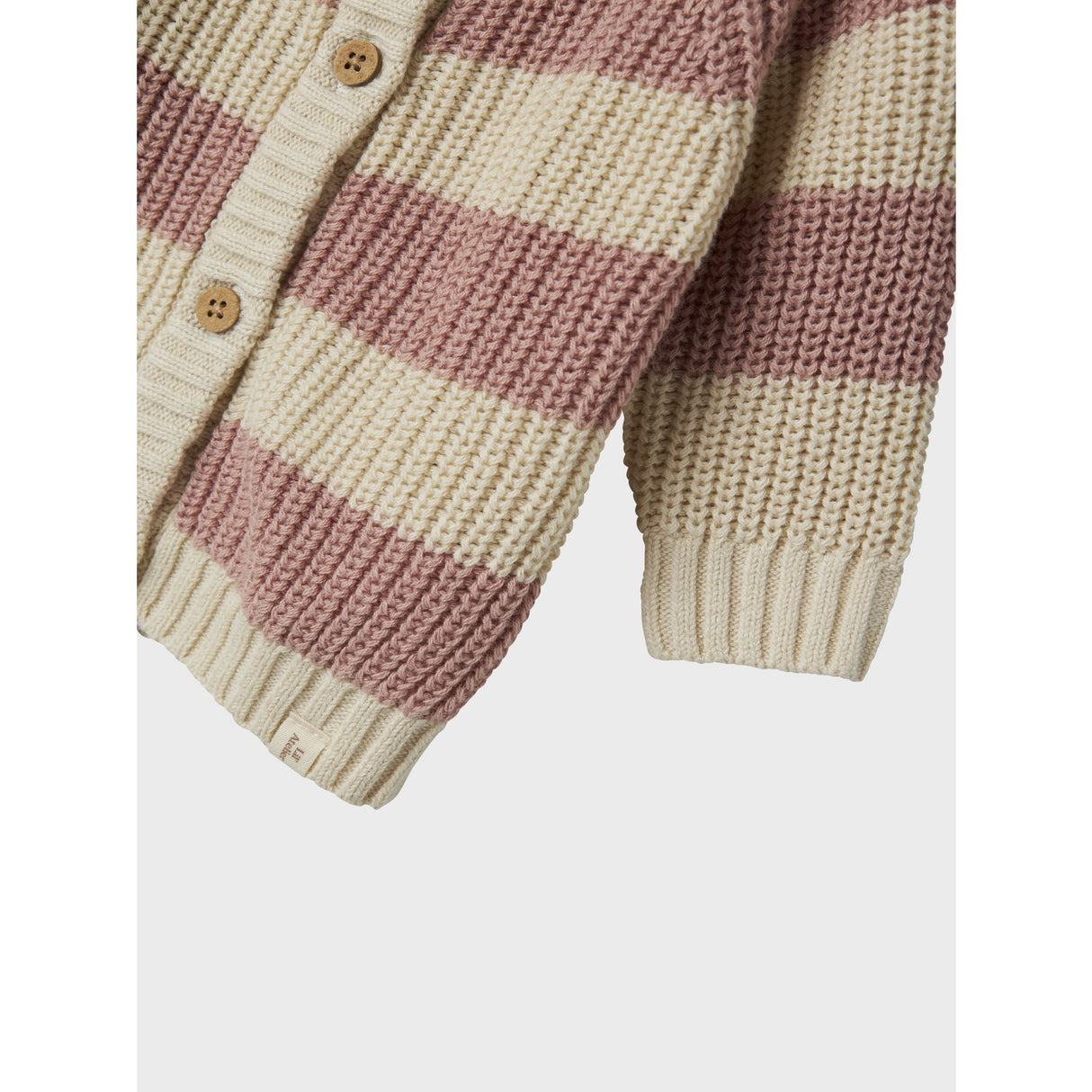 Lil'Atelier Turtledove Misty Rose Nbfemlen Strikk Card Stripe Lil