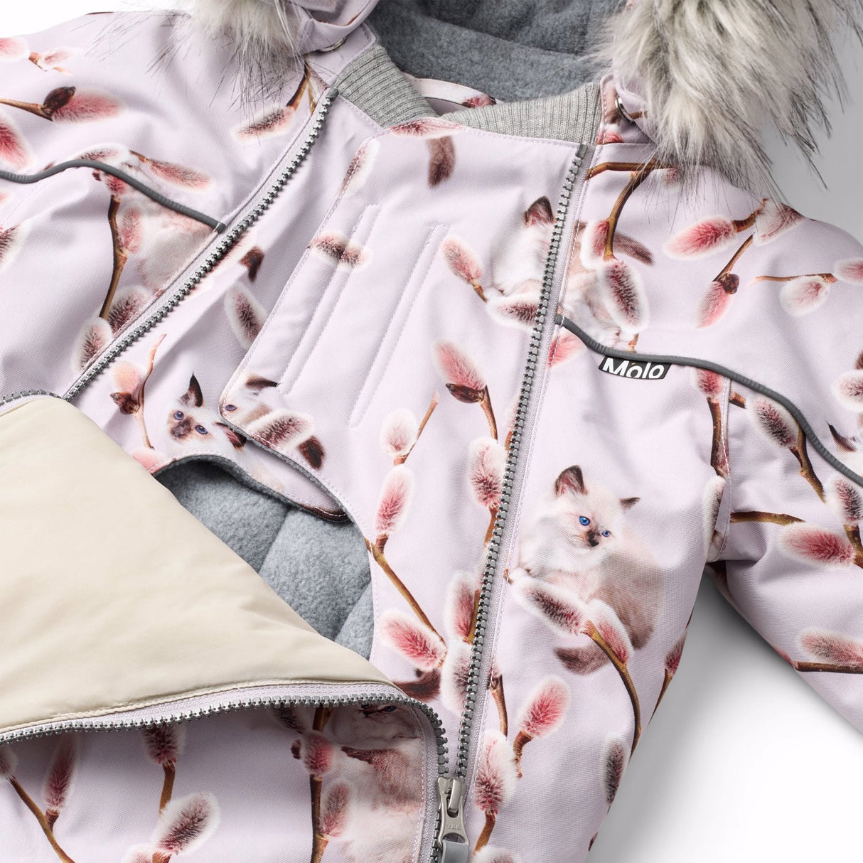 Molo Willow Kitten Pyxis Pels Baby Flydress