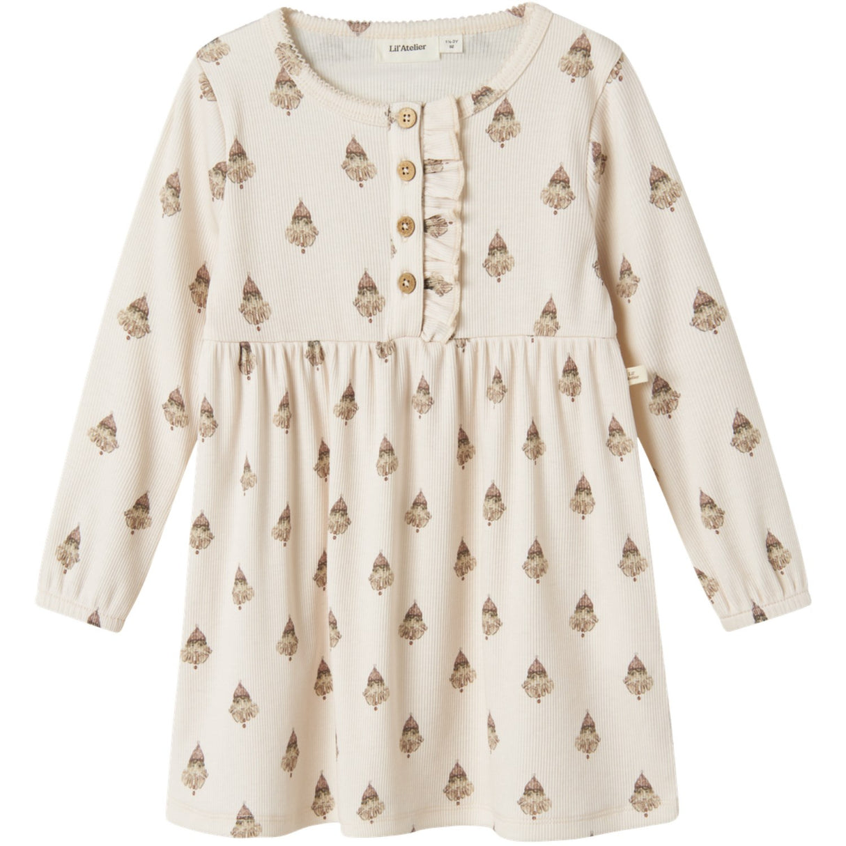 Lil'Atelier Pastel Parchment Nmflavo Emi Ls Kjole Lil