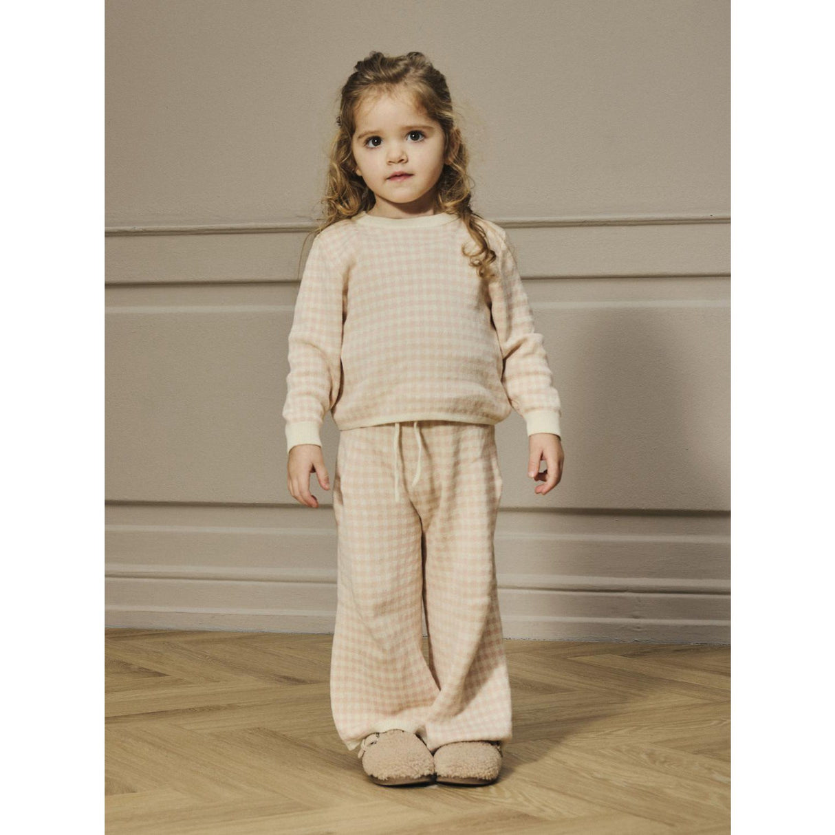Lil'Atelier Cameo Rose Nmfnadie Wide Strikk Pant Lil