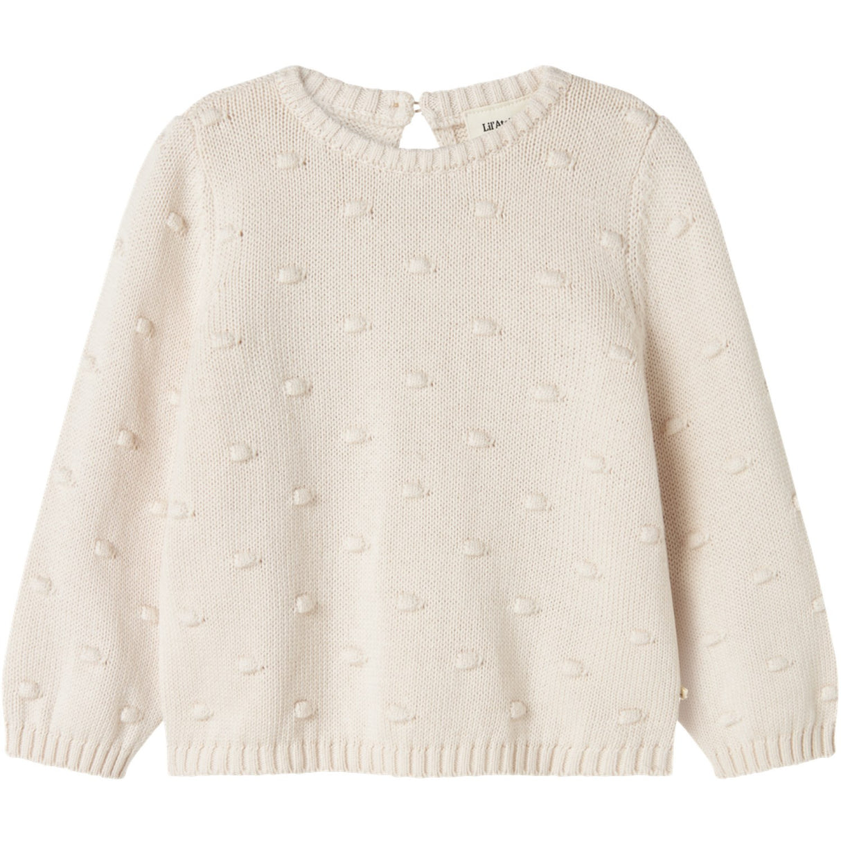 Lil'Atelier Pastel Parchment Nmngable Ls Loose Strikk Lil