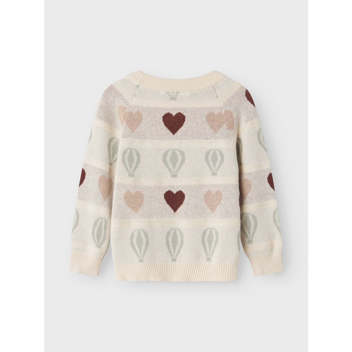 Lil'Atelier Pastel Parchment Nmflamai Kis Ls Strikk Lil