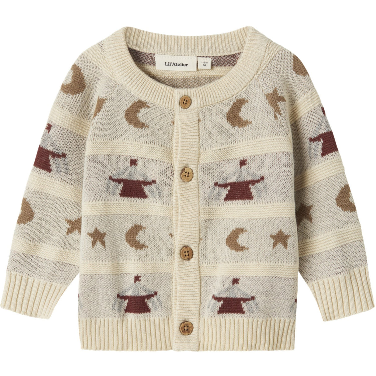 Lil'Atelier Turtledove Nbmlamai Ls Strikk Card Lil