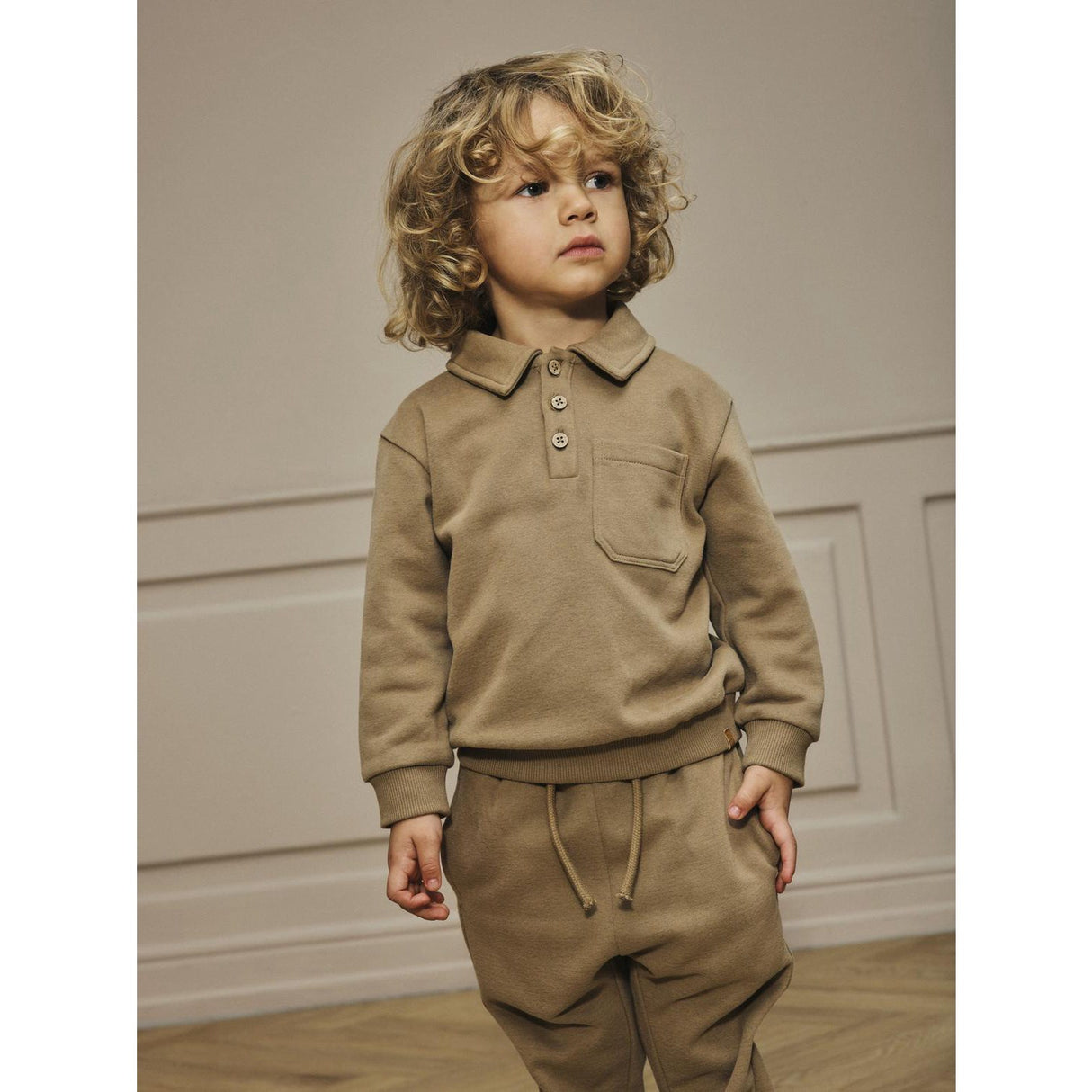 Lil'Atelier Sepia Tint Nmmilondon Roa Ls Loose Sweat Lil