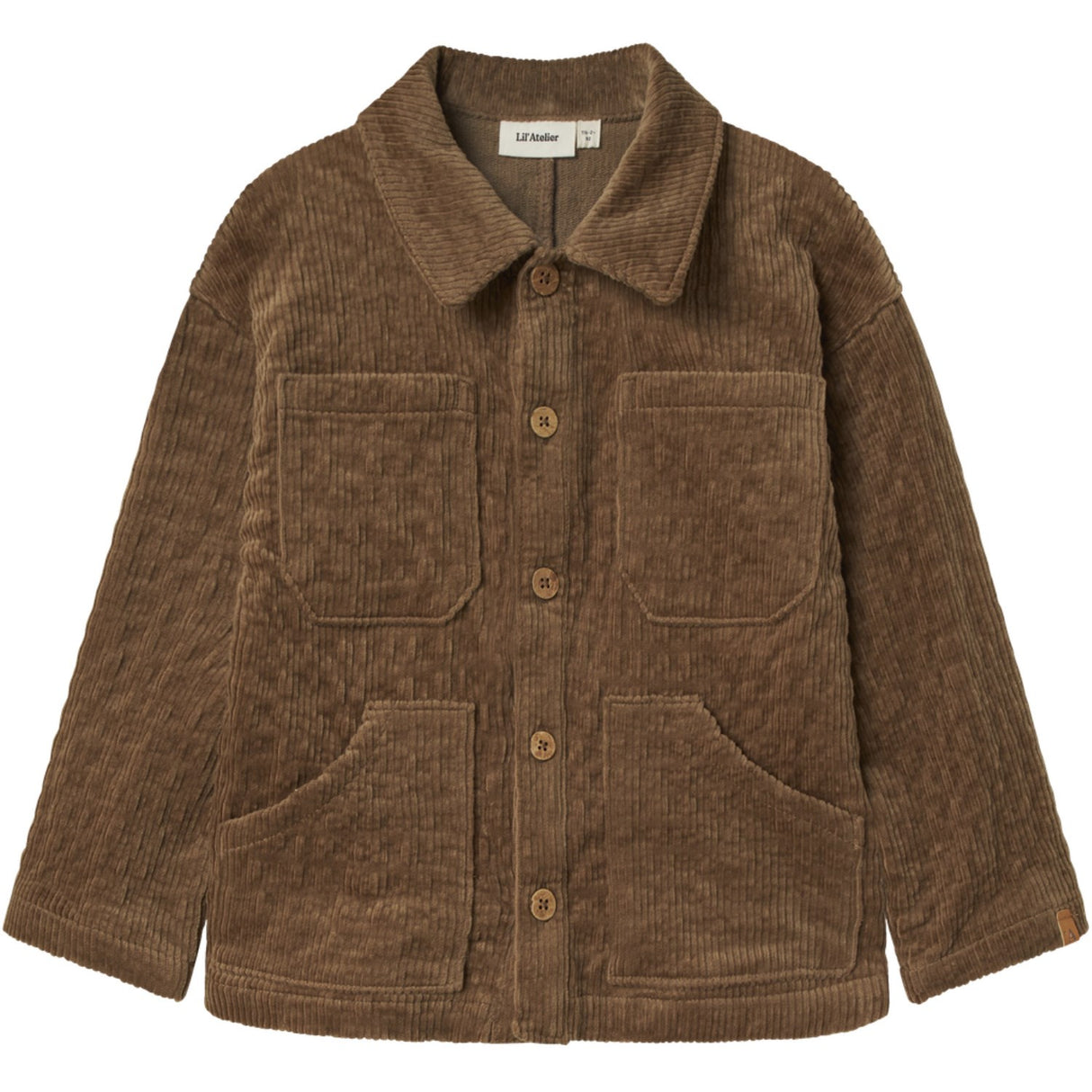 Lil'Atelier Sepia Tint Nmmosmund Ls Loose Cor Skjorte 4241-Sd Lil