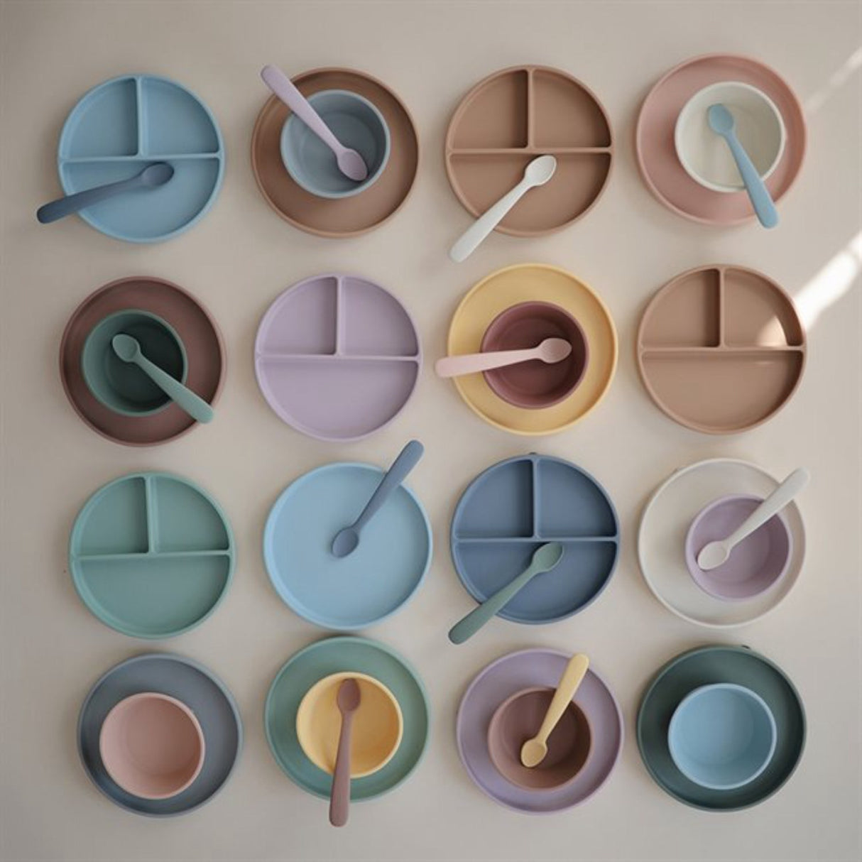 Mushie Blush Classic Silikon Tallerken