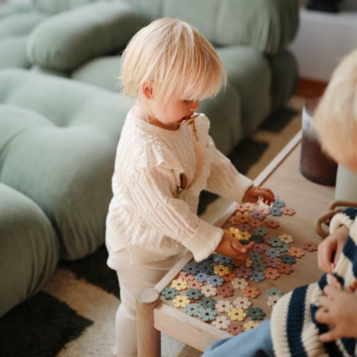 Mushie Multi HEX Connect Building Leketøy Sett