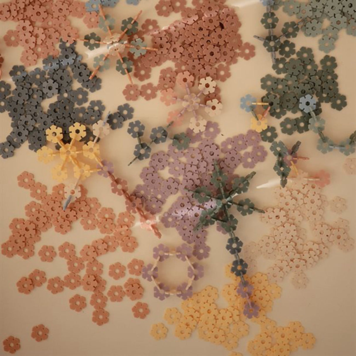 Mushie Multi HEX Connect Building Leketøy Sett