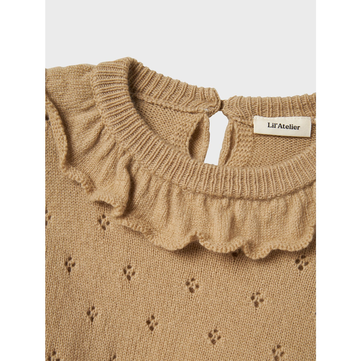 Lil'Atelier Safari Melange Nmfnalio Ls Strikk Lil