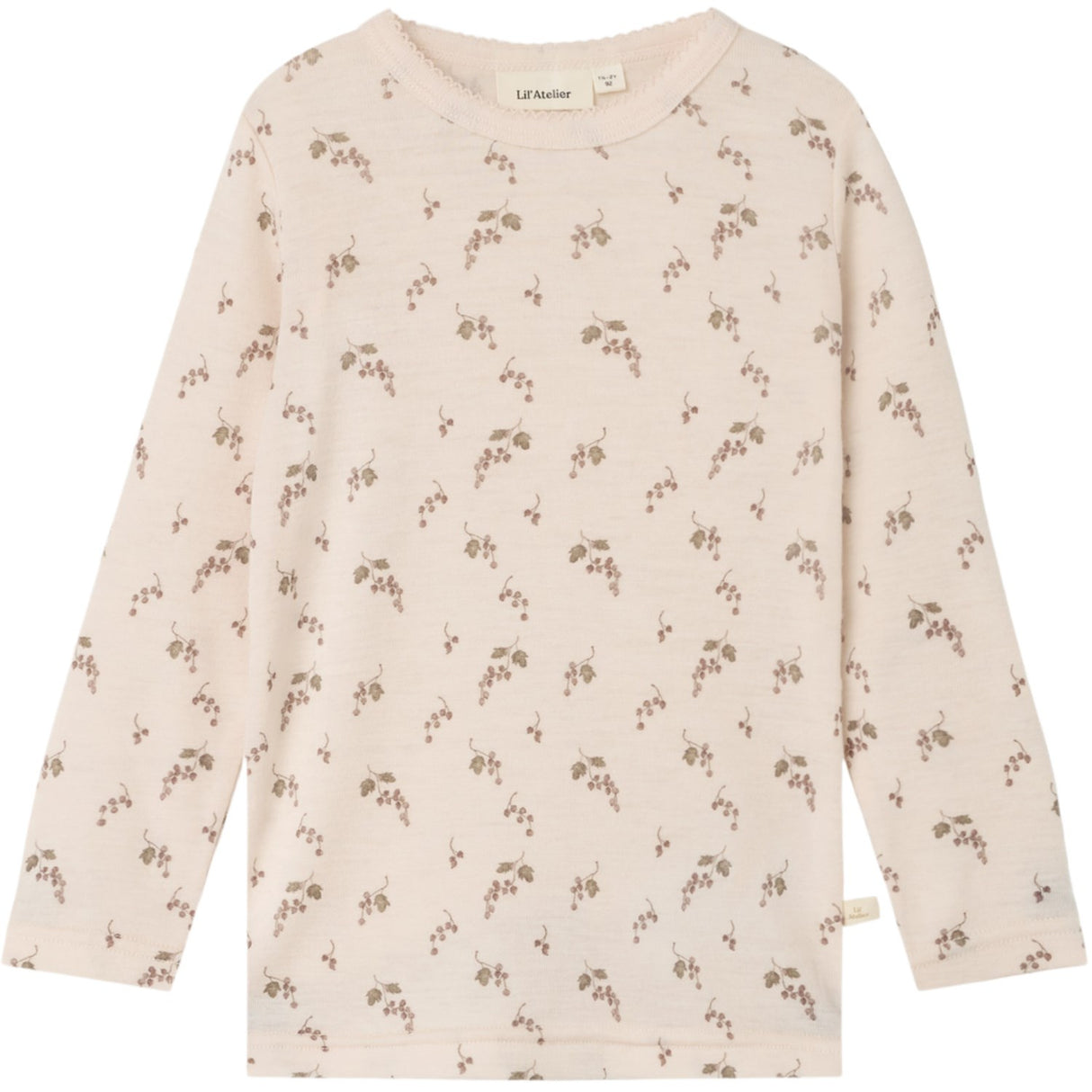 Lil'Atelier Morganite Berry Nmfnoel Nia Ull Ls Slim Topp Lil