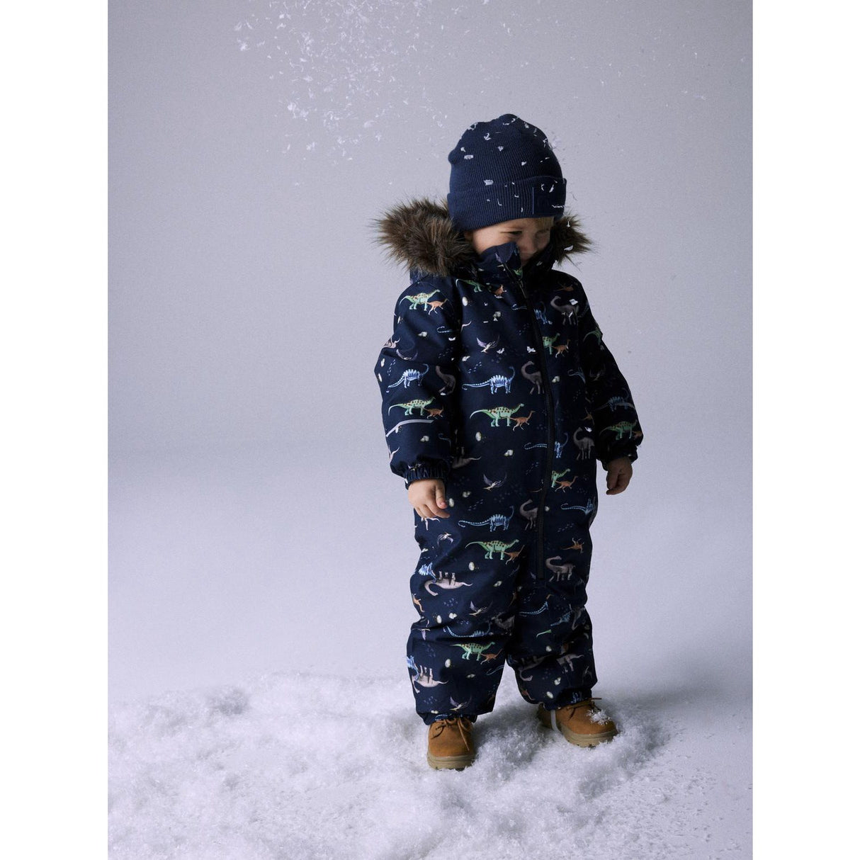 Name It Dark Sapphire Dino Earth Nmmsnow10 Drakt Aop Fo Noos