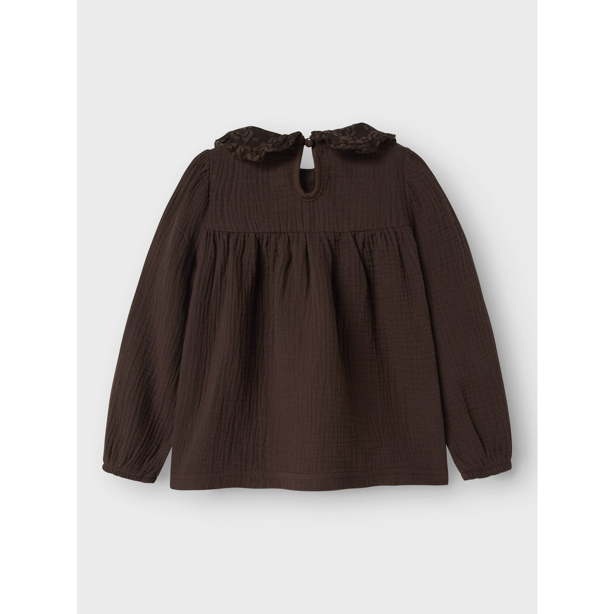 Name It Seal Brown Nmfolyssa Ls Bluse