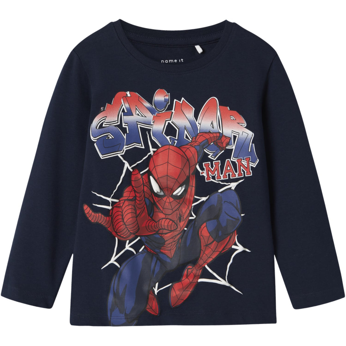 Name It Navy Blazer Nmmalvis Spider Ls Nreg Topp Mar