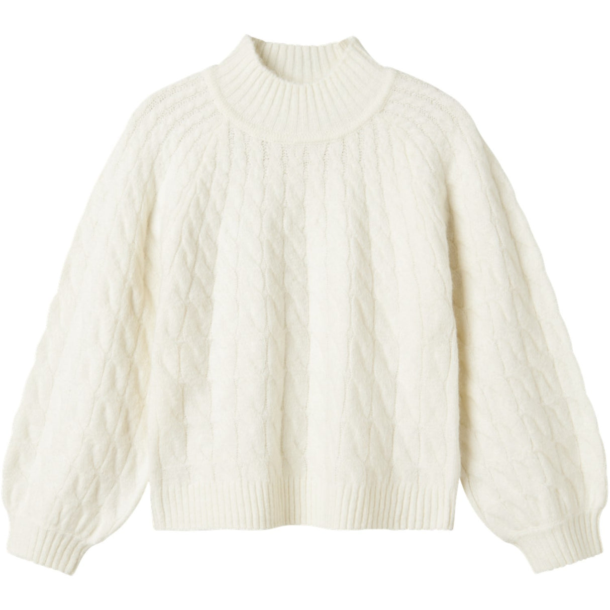 Name It Cloud Dancer Nkfnadalie Ls Strikk