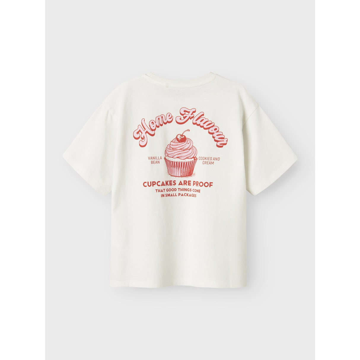 Name It Cloud Dancer Red Alert Nkfneata Ss Nreg Topp