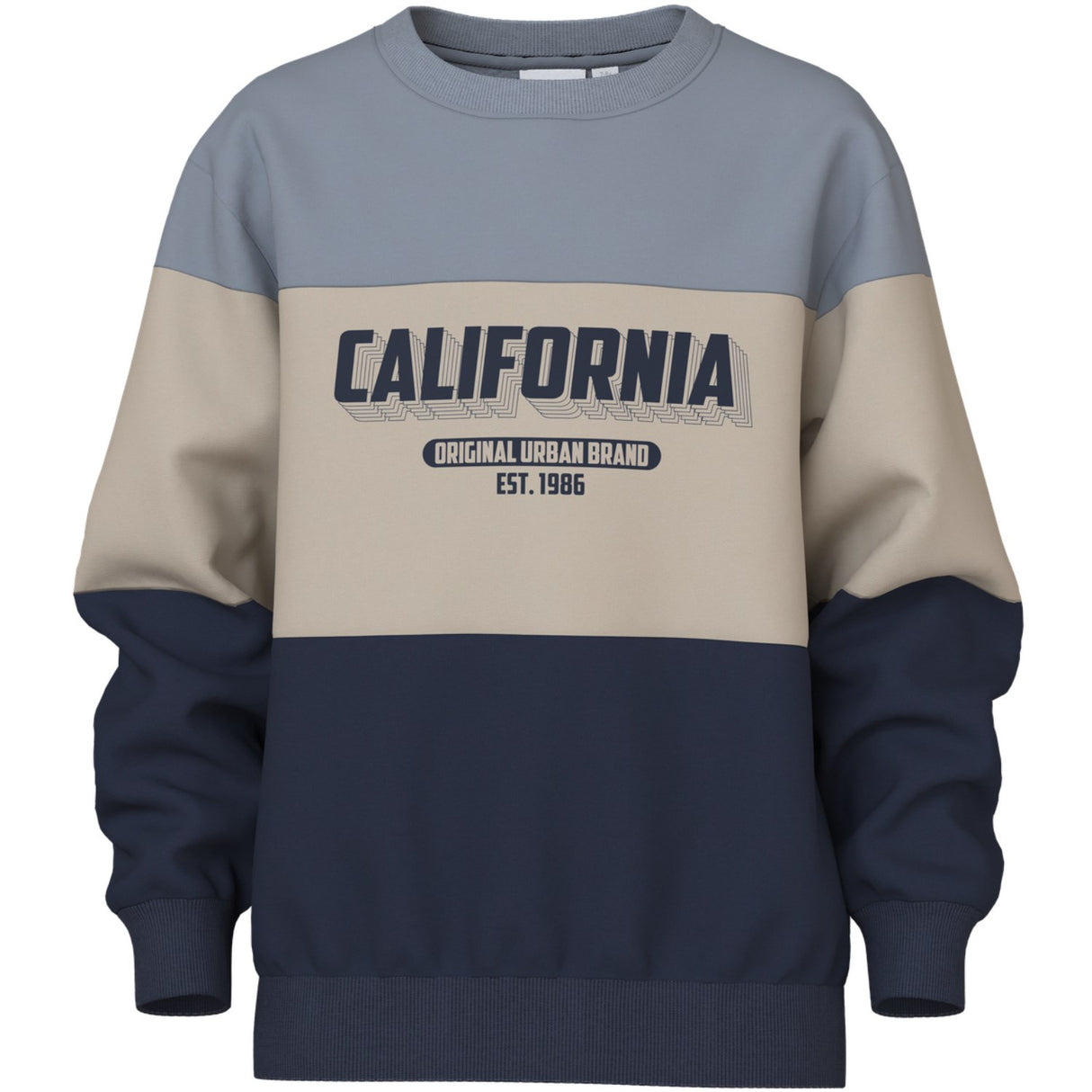 Name It Navy Blazer California Nkmvemil Ls Nreg Sweat Bru