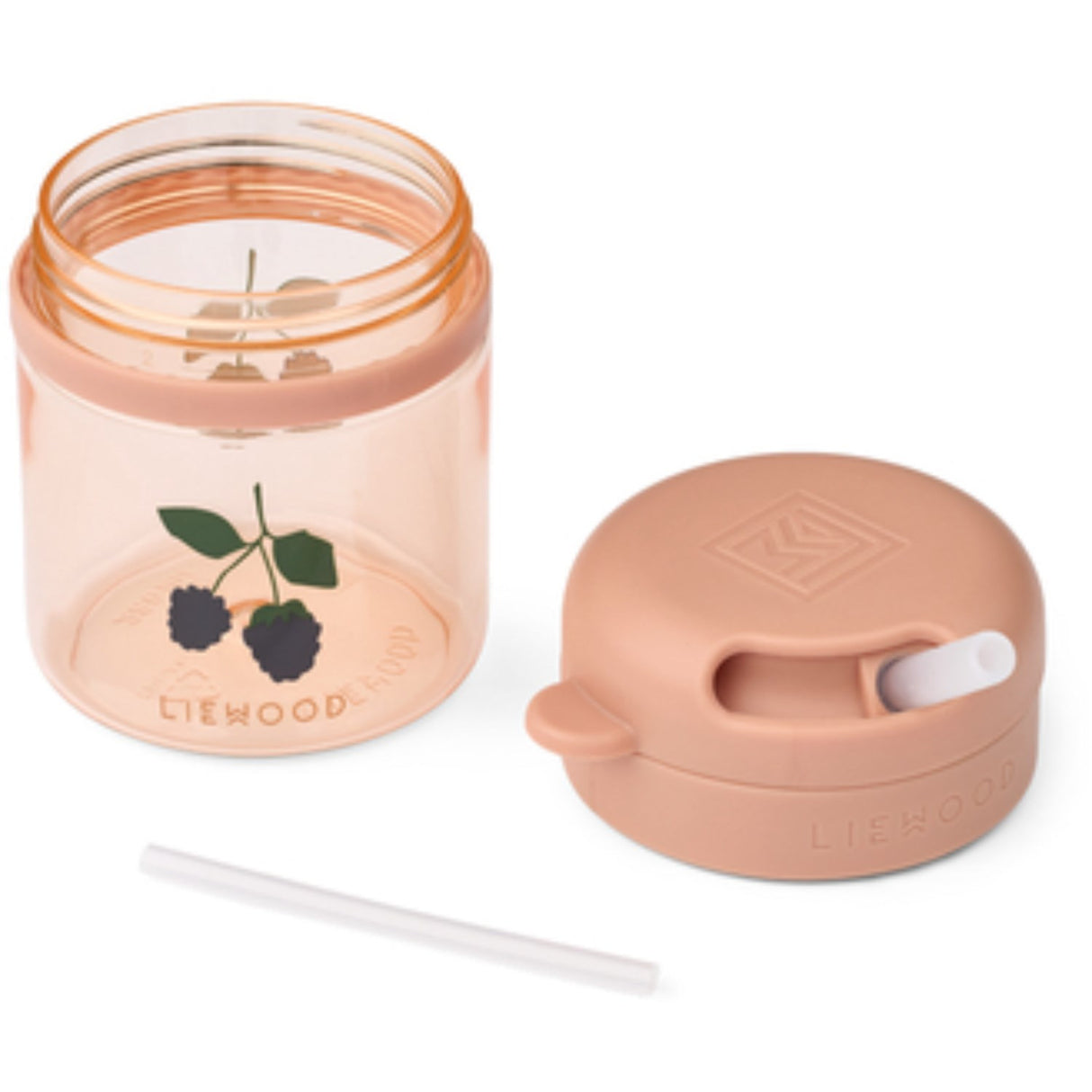 LIEWOOD Berry / Pale Tuscany Pavia Tritan Sugerør Kopp 280ml