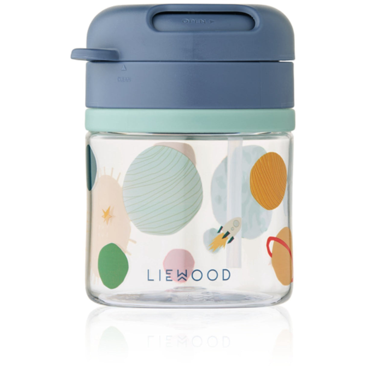 LIEWOOD Universe / Classic Navy Pavia Tritan Sugerør Kopp 280ml