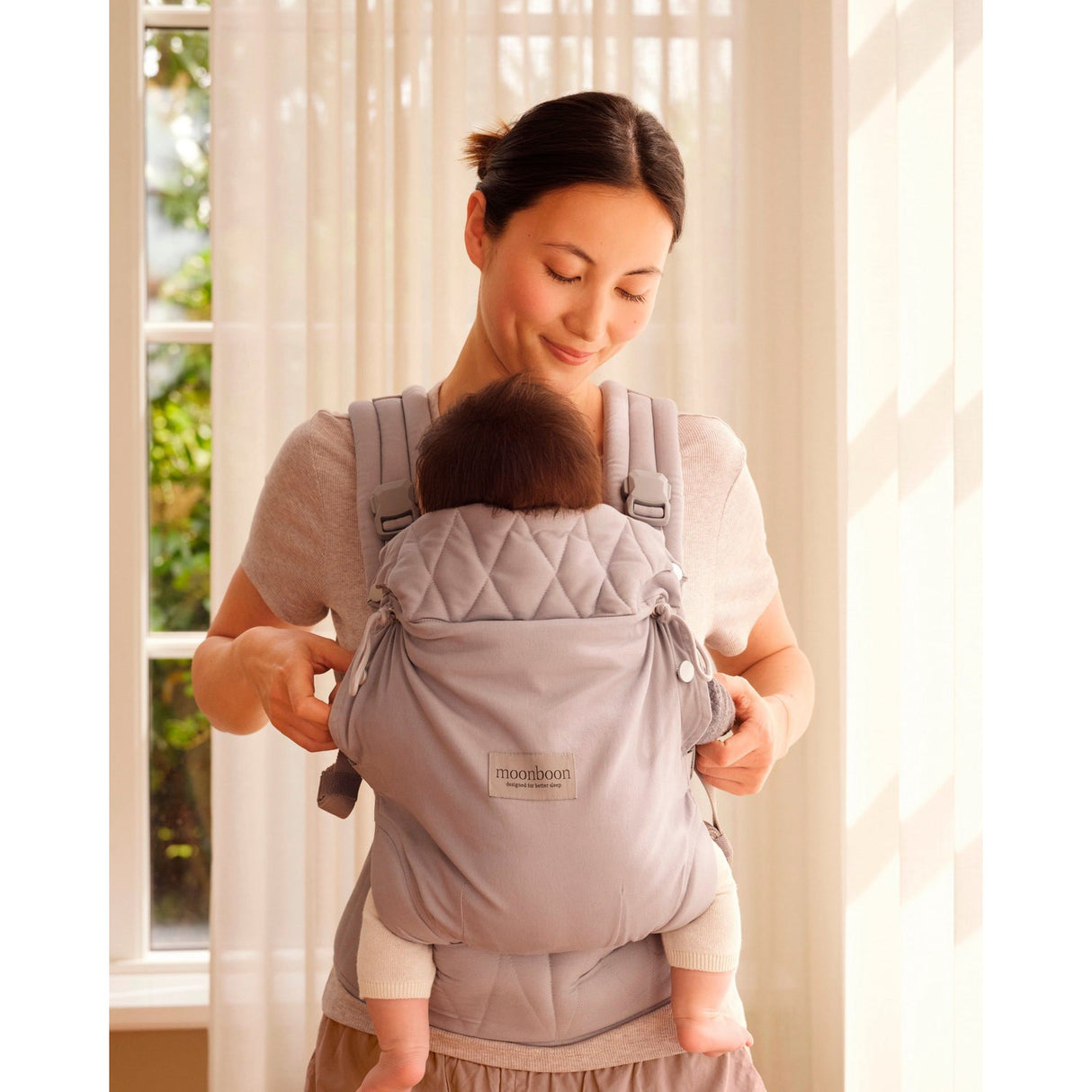 Moonboon Grey Baby Carrier