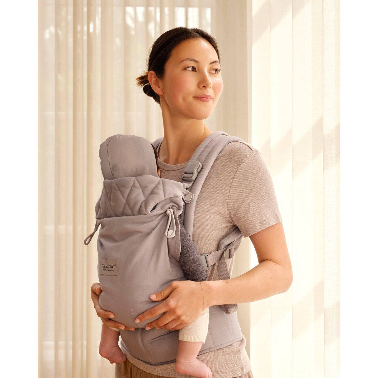 Moonboon Grey Baby Carrier