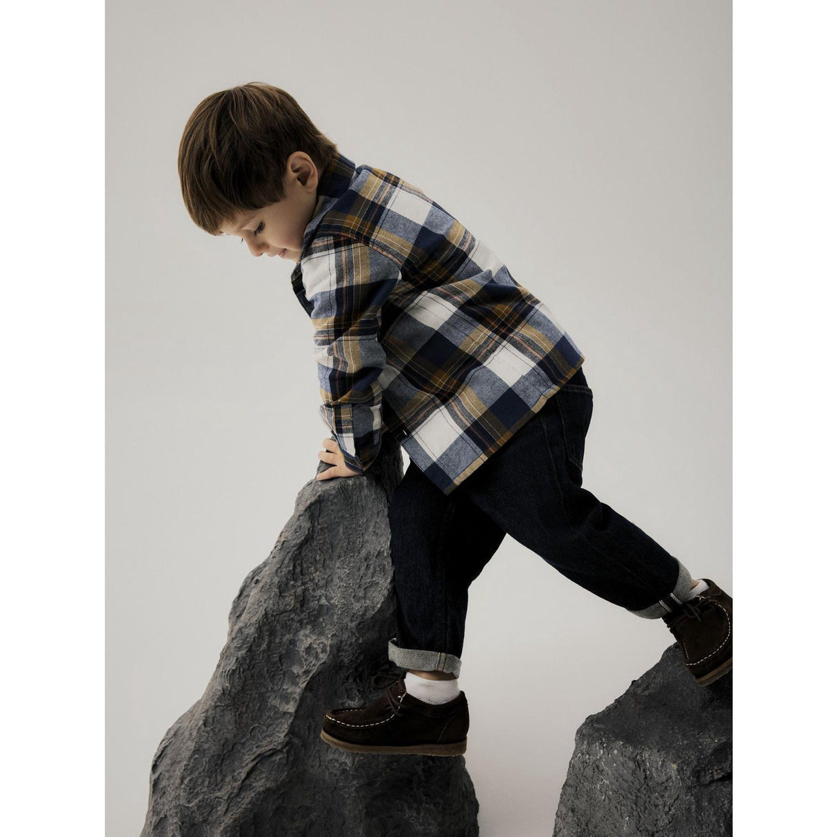 Name It Insignia Blue Nmmowenta Ls Nreg Skjorte