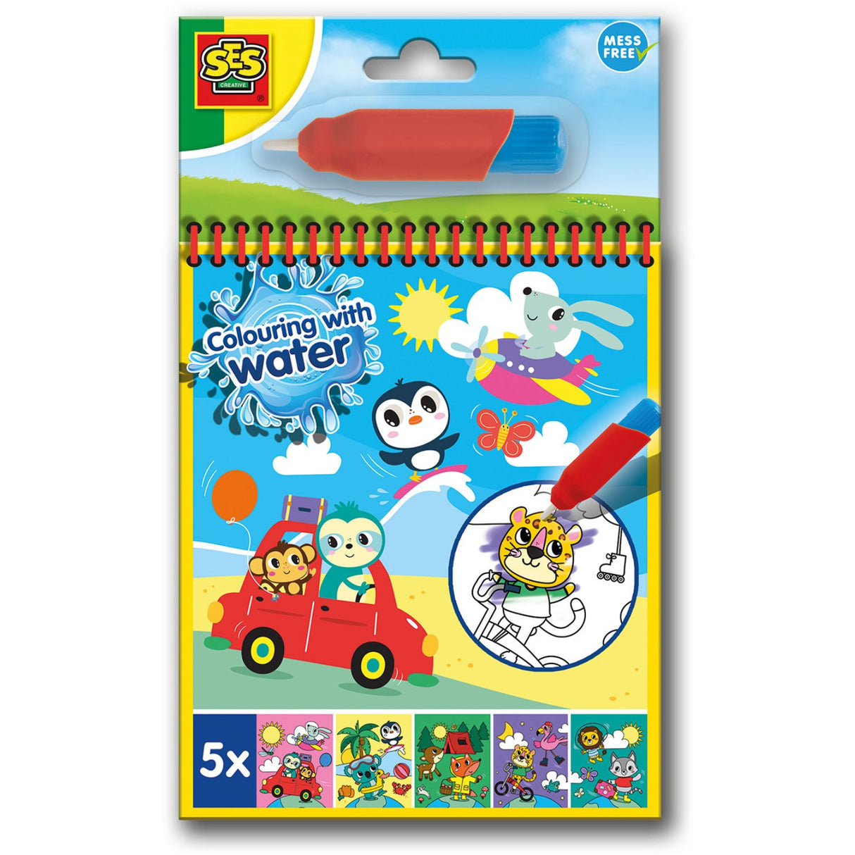 SES Creative Fargelegging Med Vannreise Fargeleggingsbok