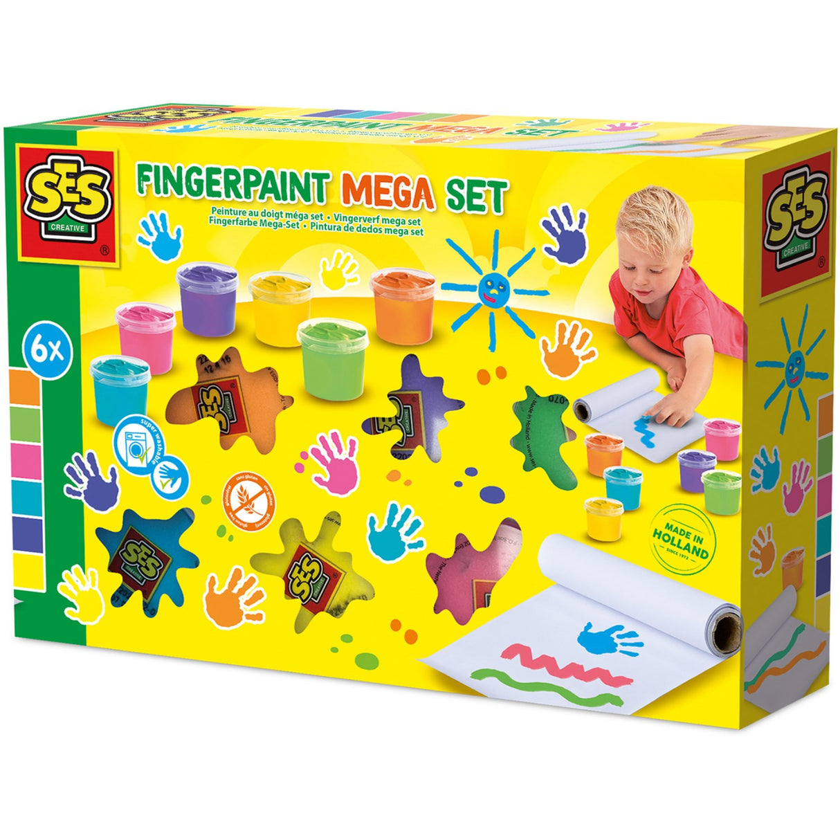 SES Creative Fingermaling Mega Sett 6X110Ml