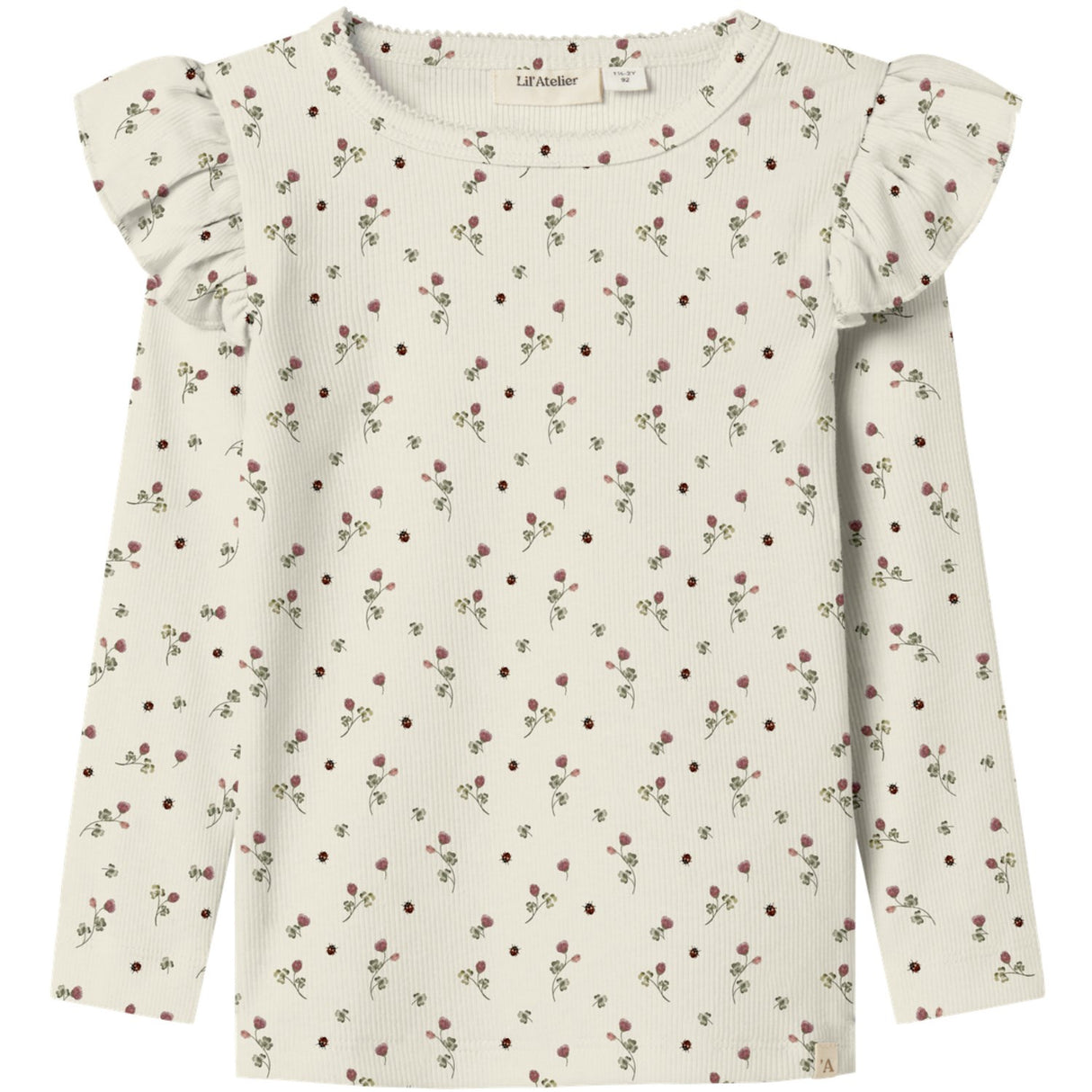 Lil'Atelier Turtledove Nmflavo Eve Ls Slim Topp Lil