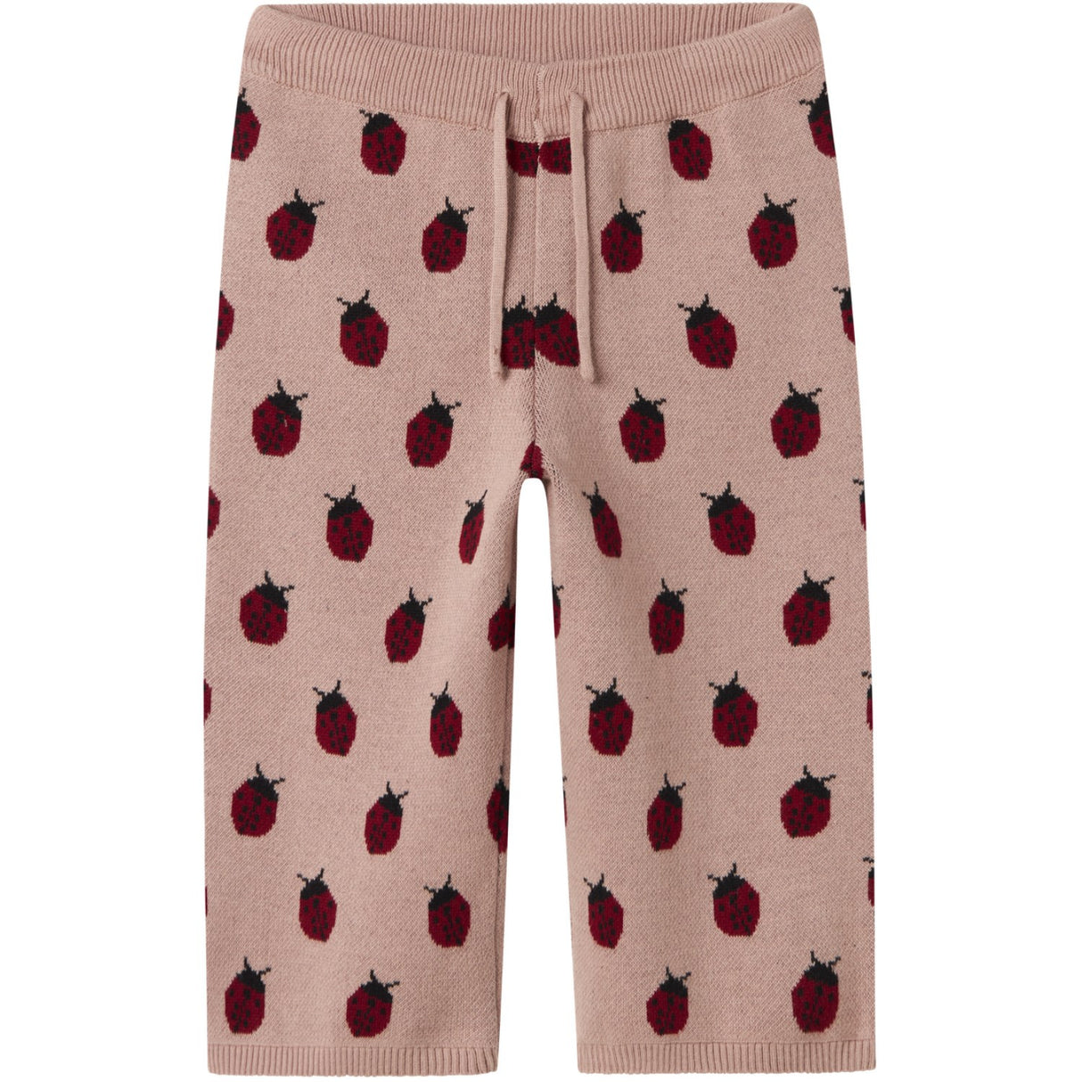 Lil'Atelier Misty Rose Nmflulio Wide Strikk Ancle Bukser Lil