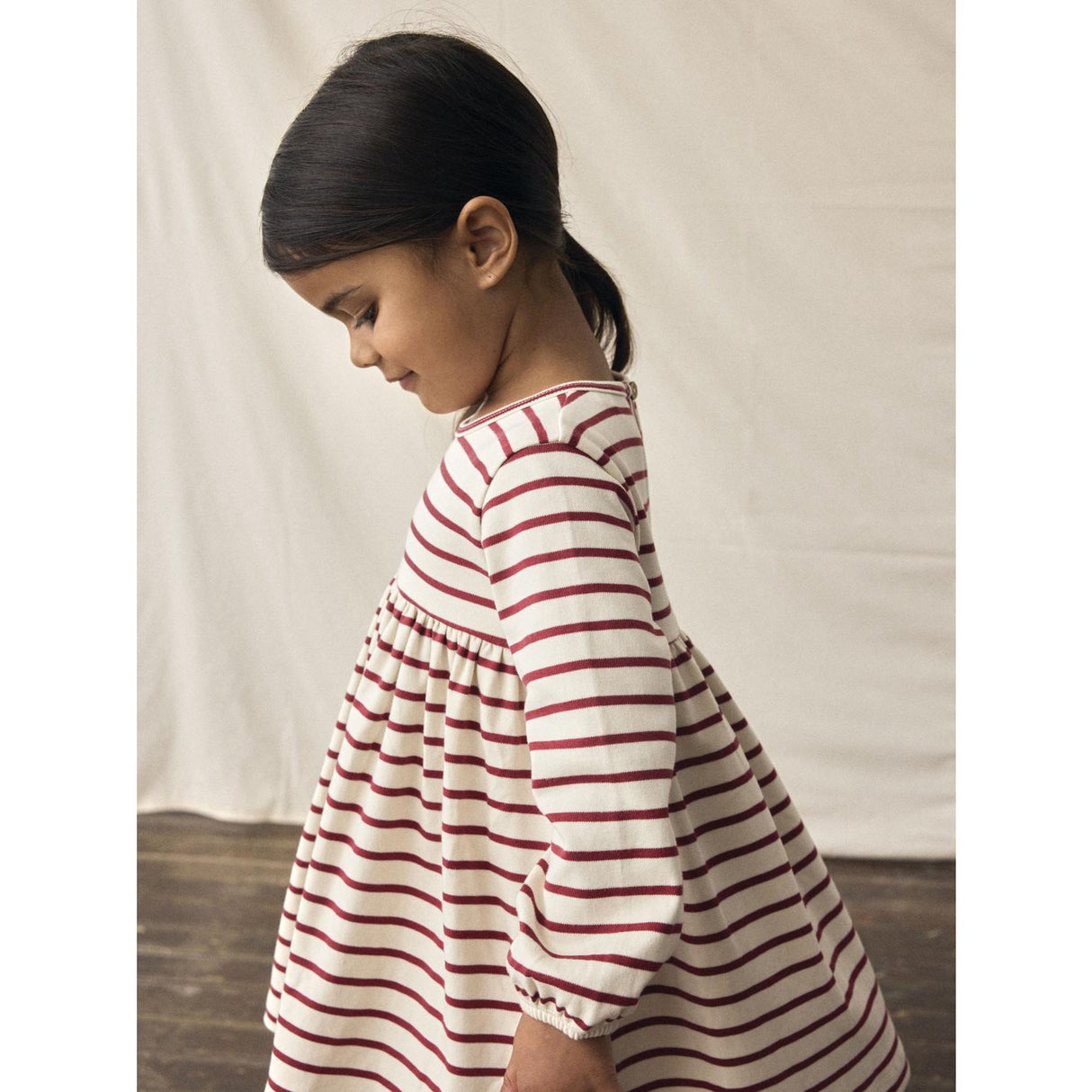 Lil'Atelier Turtledove Red Dahlia Nmflimia Ls Loose Kjole Lil