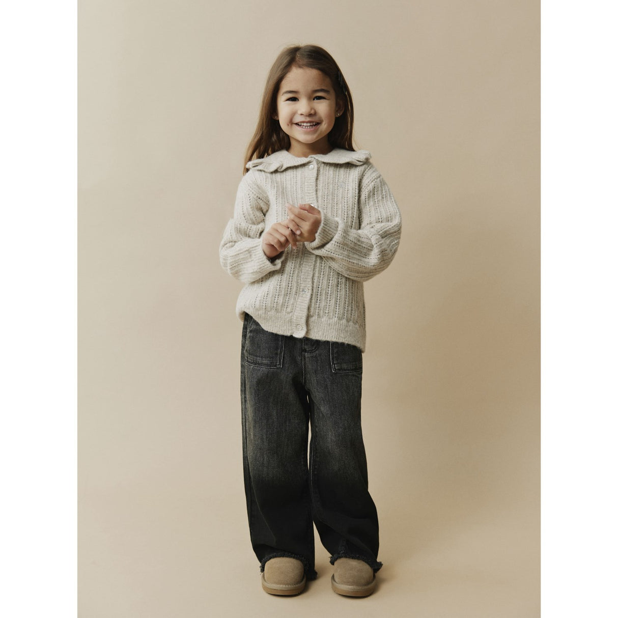 Sofie Schnoor Ecru Melange HennySK Cardigan