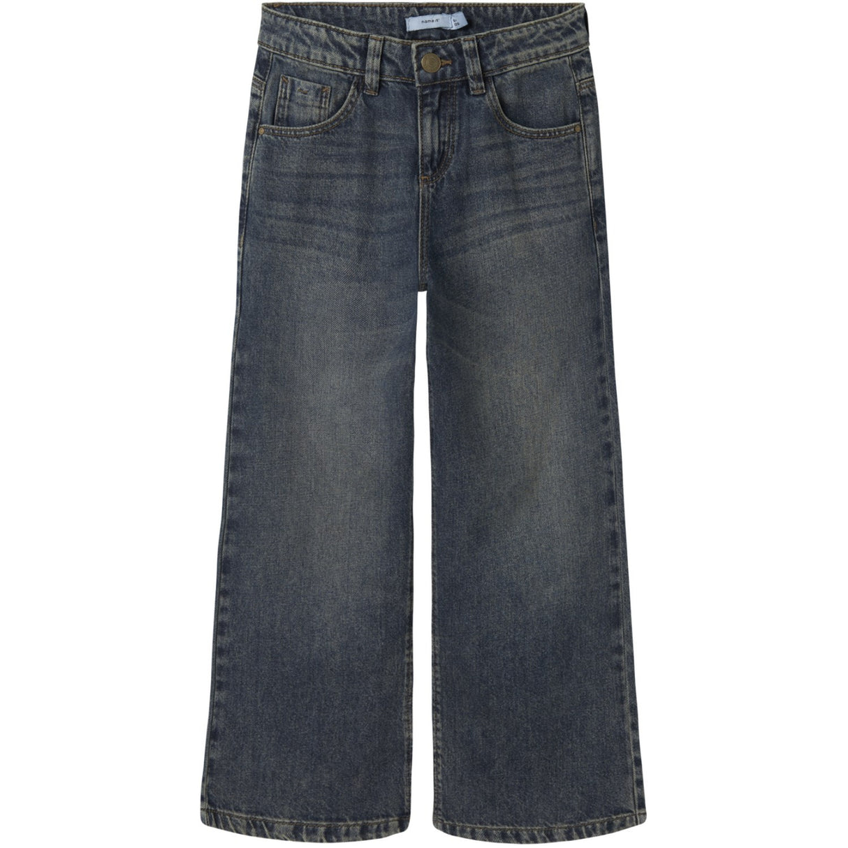 Name It Vintage Dark Blue Denim Nkfrose Wide Jeans 5529-Be Noos