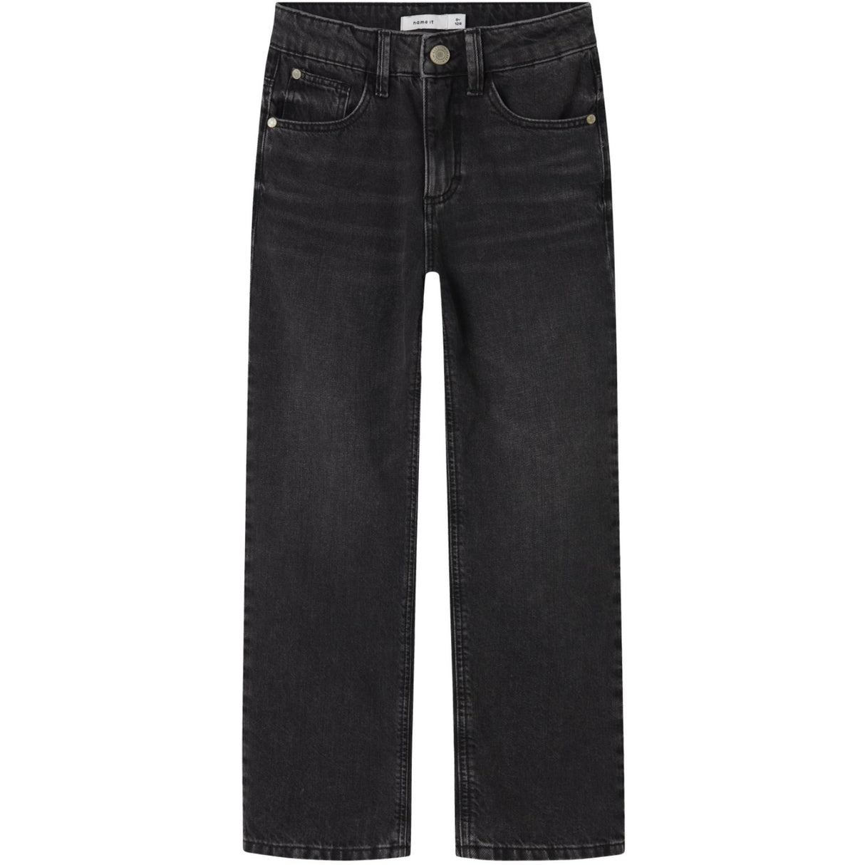 Name It Black Denim Nkfrose Hw Straight Jeans 9222-Rm Noos