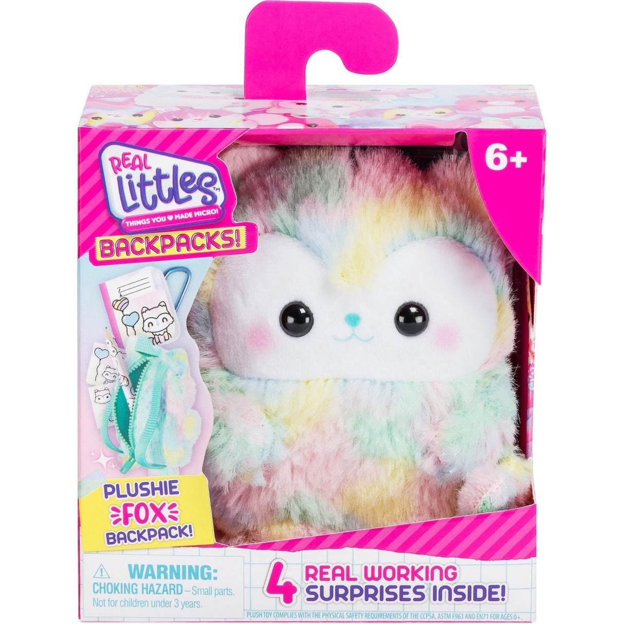 Real Littles Ryggsekk Plysj Fox