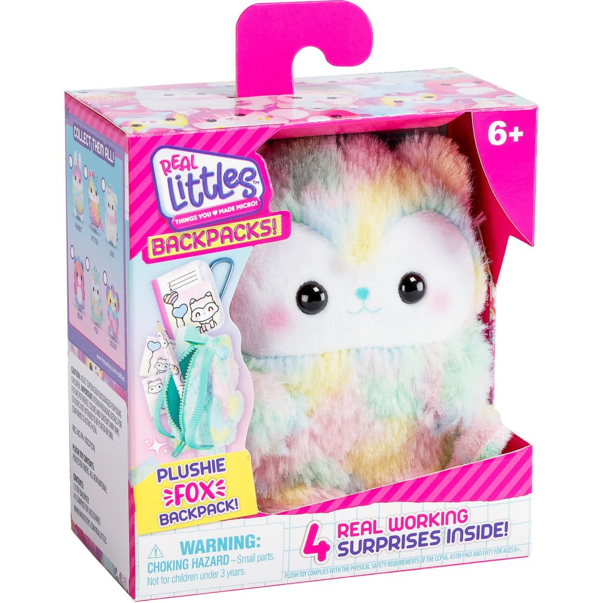 Real Littles Ryggsekk Plysj Fox