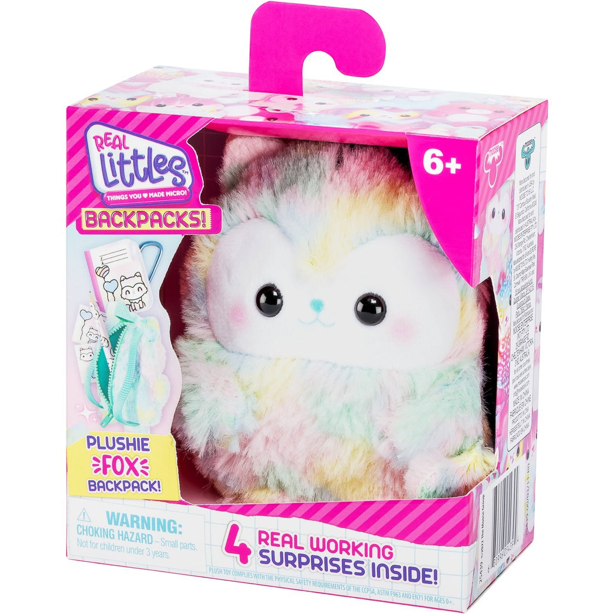 Real Littles Ryggsekk Plysj Fox
