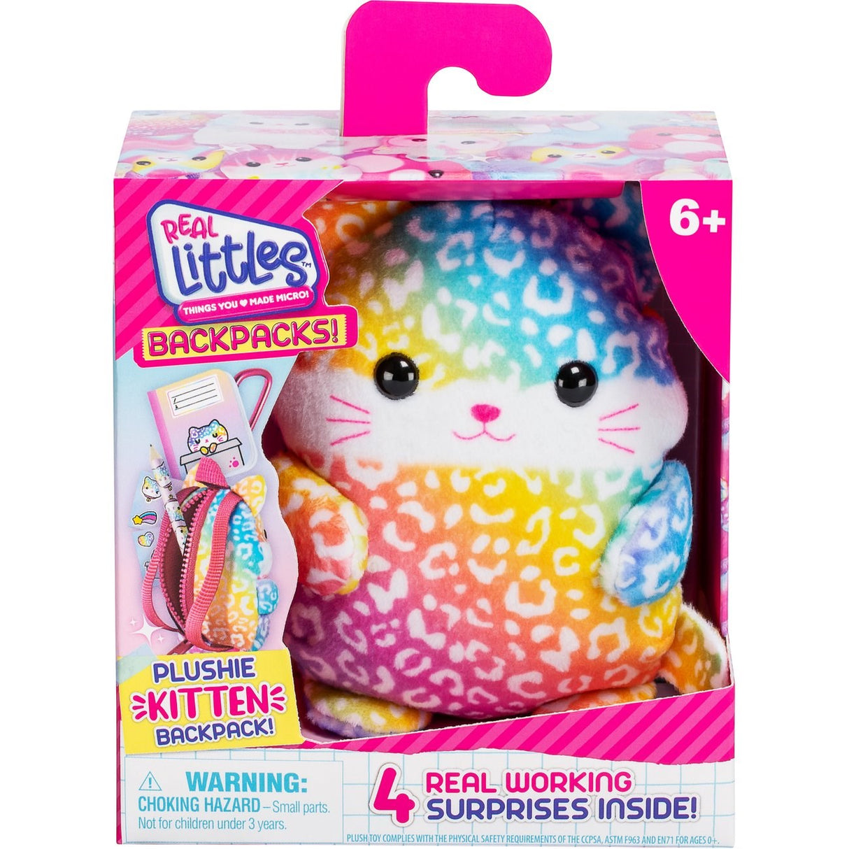 Real Littles Ryggsekk Plysj Kitten