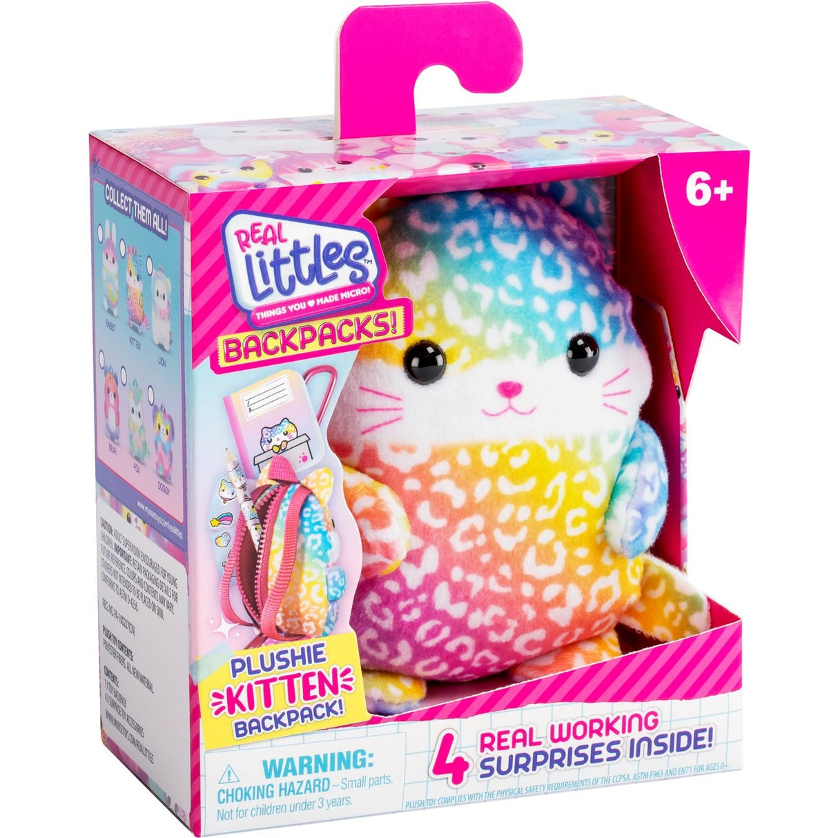 Real Littles Ryggsekk Plysj Kitten