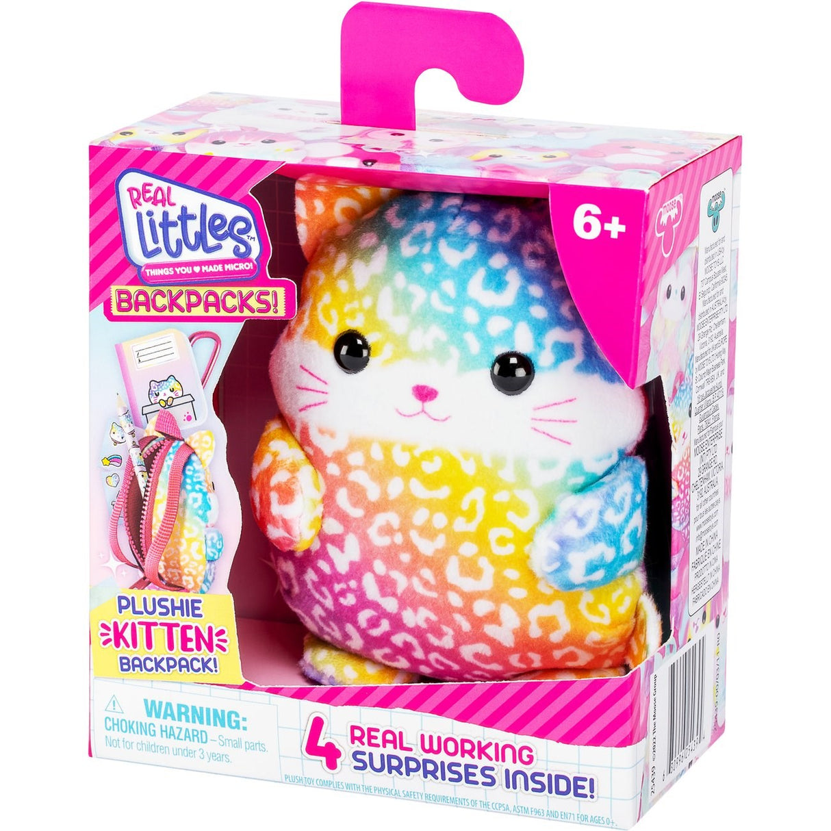 Real Littles Ryggsekk Plysj Kitten