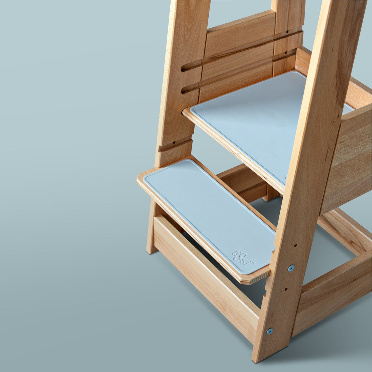 tiSsi® Grey Felix Skridsikre Måtter - Sett Med 2 Til Læringstårn Felix