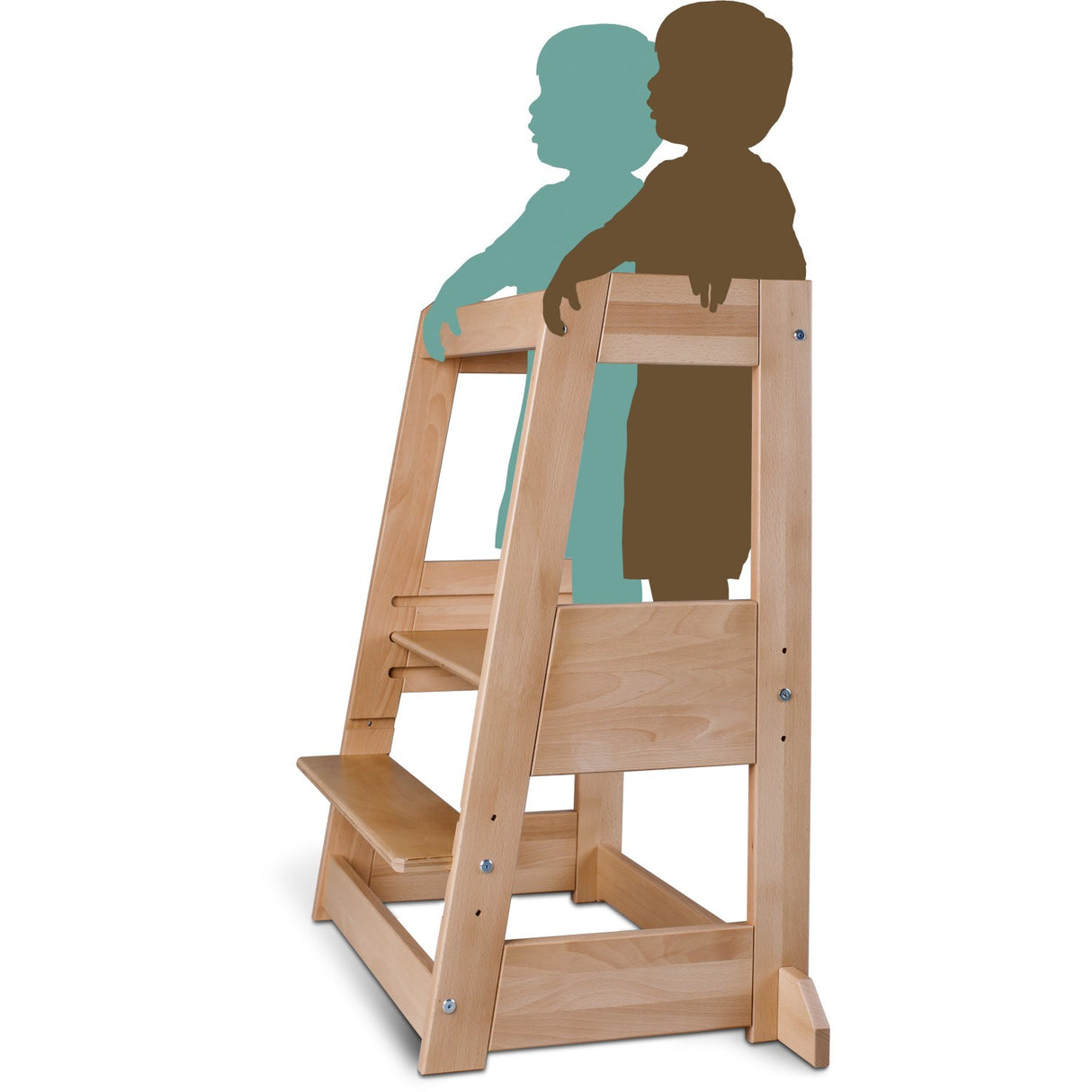 tiSsi® Nature Felix Tvillinge Læringstårn Massiv Bøk