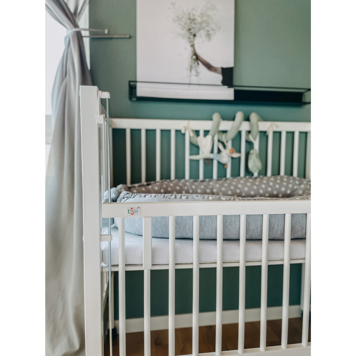 tiSsi® White Laquer Maxi Barneseng Massiv Bøk