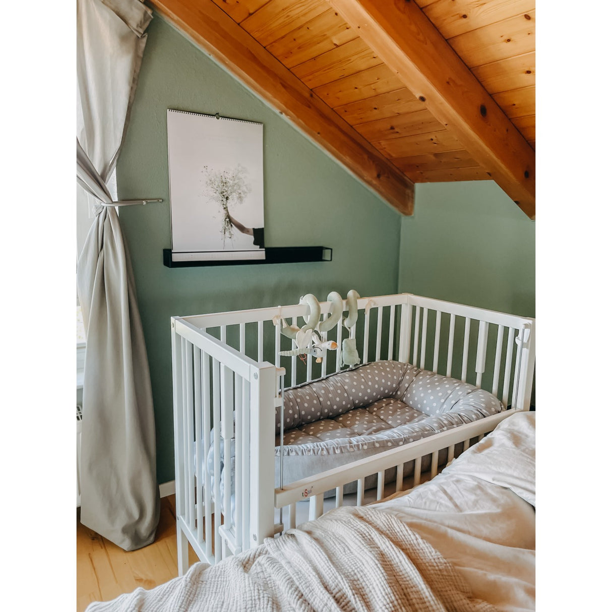 tiSsi® White Laquer Maxi Barneseng Massiv Bøk