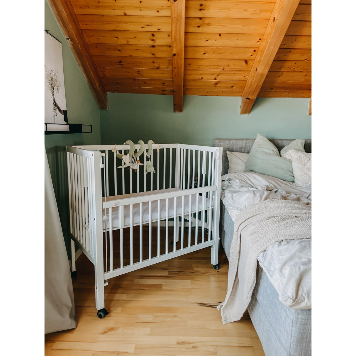 tiSsi® White Laquer Maxi Barneseng Massiv Bøk